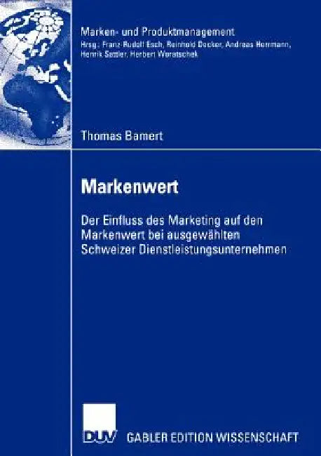 Markenwert (English, Thomas Bamert | Hans Peter Wehrli)