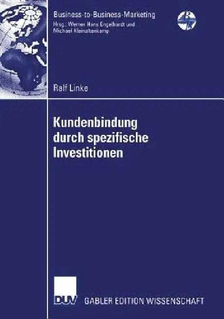 Buy Kundenbindung Durch Spezifische Investitionen (English, Ralf Linke | Prof Dr Christian Schade) — BookShops.in