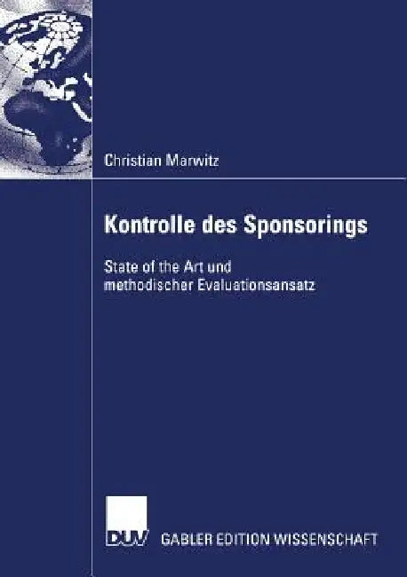 Buy Kontrolle Des Sponsorings (English, Christian Marwitz | Prof Dr Dr Arnold Hermanns) — BookShops.in