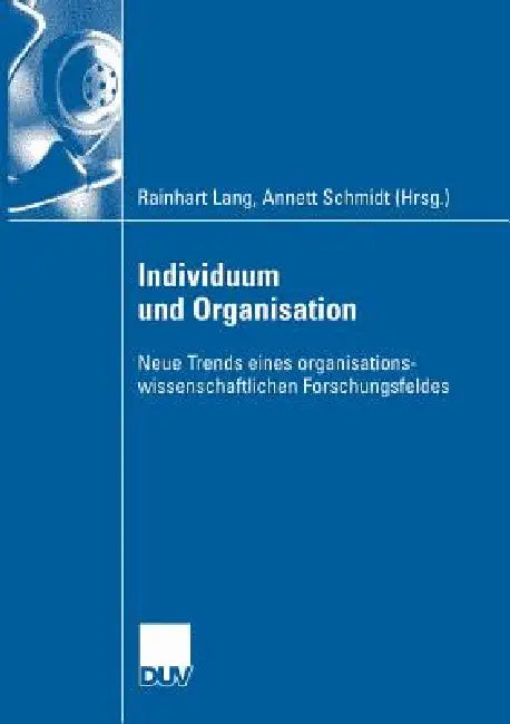 Buy Individuum Und Organisation (English, Rainhart Lang | Annett Schmidt) — BookShops.in