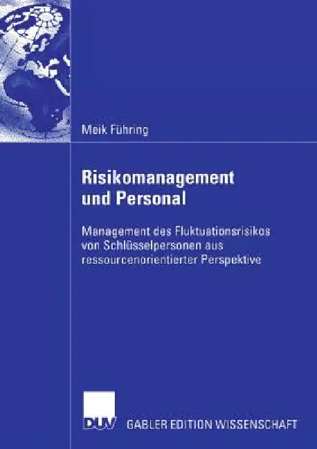 Buy Risikomanagement Und Personal (English, Meik Führing | Prof Dr Hartmut Wächter) — BookShops.in
