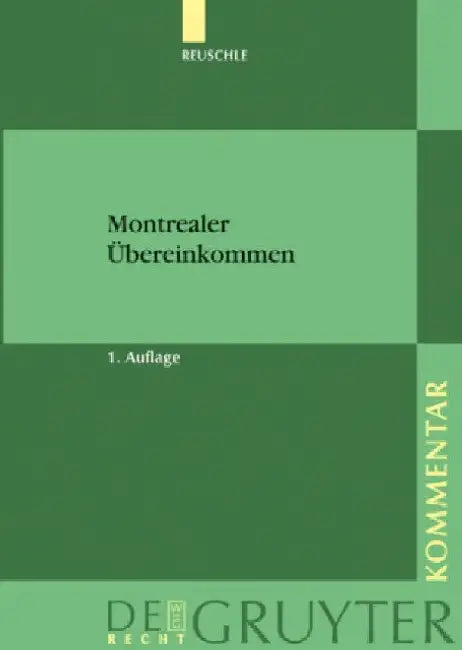 Buy Montrealer Ubereinkommen (English, Fabian Reuschle) — BookShops.in
