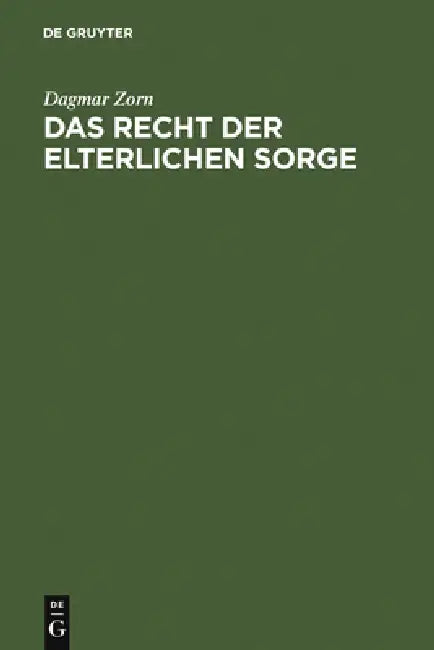 Buy Das Recht der elterlichen Sorge (English, Dagmar Zorn) — BookShops.in