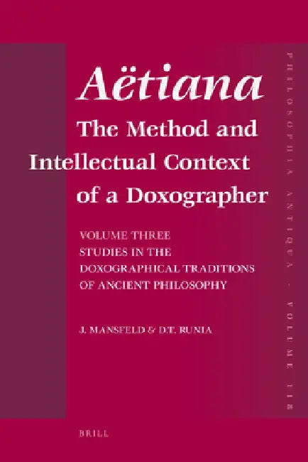 Aëtiana (English, Jaap Mansfeld | Runia)