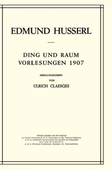 Buy Ding Und Raum (English, Edmund Husserl | U. Claesges) — BookShops.in