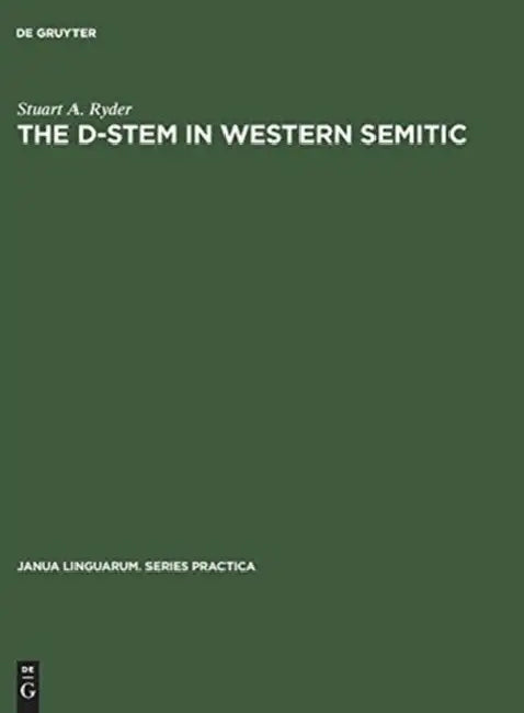 Buy The D-Stem in Western Semitic (English, Stuart A. Ryder) — BookShops.in