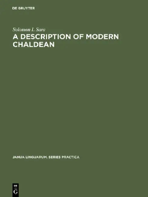 Buy A Description of Modern Chaldean (English, Solomon I. Sara) — BookShops.in