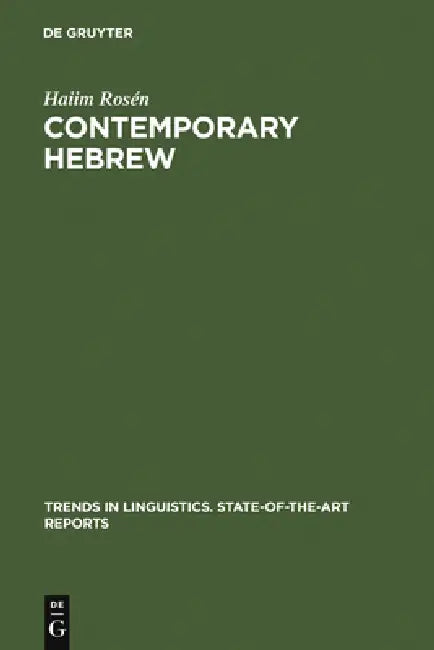 Buy Contemporary Hebrew (English, Haiim Rosén) — BookShops.in