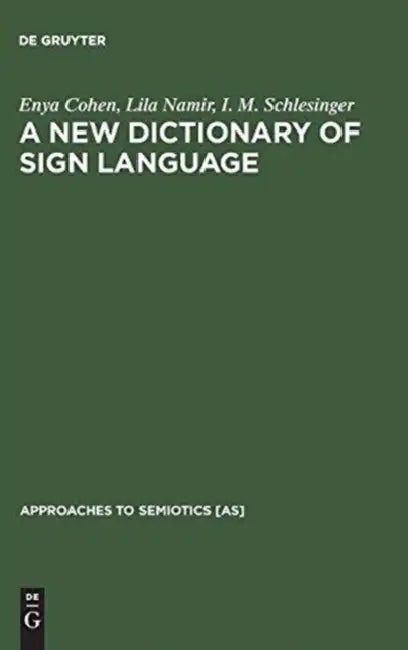 Buy A New Dictionary of Sign Language (English, Enya Cohen | Lila Namir | I. M. Schlesinger) — BookShops.in