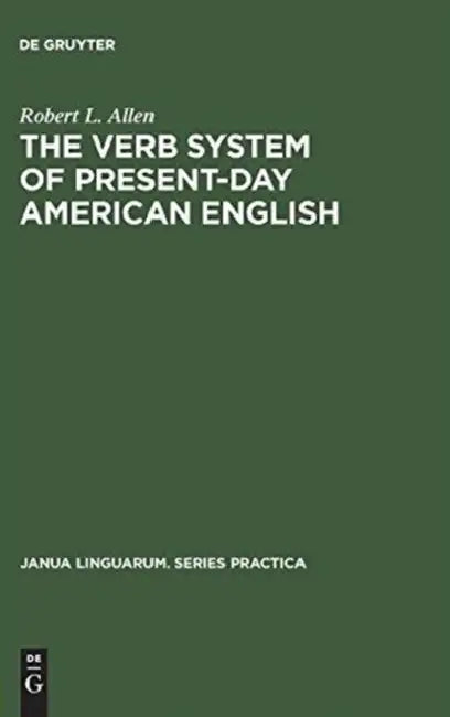 Buy The Verb System of Present-Day American English (English, Robert L. Allen) — BookShops.in