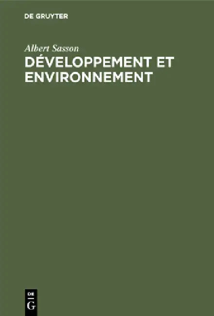 Buy Développement et environnement (English, Albert Sasson) — BookShops.in