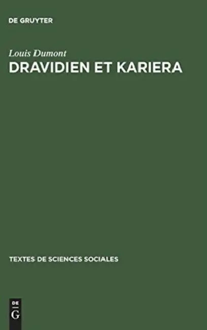 Buy Dravidien et Kariera (English, Louis Dumont) — BookShops.in