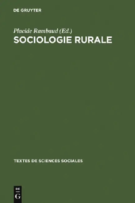 Buy Sociologie rurale (English, Placide Rambaud) — BookShops.in