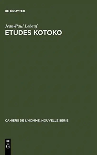 Buy Etudes kotoko (English, Jean-Paul Lebeuf) — BookShops.in