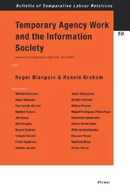 Buy Temporary Agency Work and the Information Society (English, Blanpain) — BookShops.in