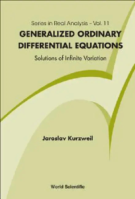 Buy Generalized Ordinary Differe Equat (V11) (English, Kurzweil Jaroslav) — BookShops.in